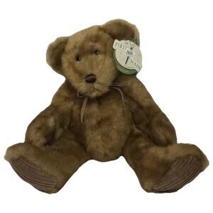 NEW First & Main Minky Faux Brown Mink Stuffed Teddy Bear Plush Corduroy Paws